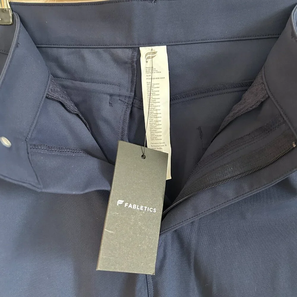 NWT Fabletics The Don Slim Chino Pants - Picture 8 of 10